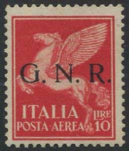 1944, Repubblica Sociale, Posta Aerea.  - Asta Filatelia e Storia Postale - Associazione Nazionale - Case d'Asta italiane