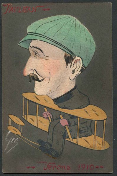 1910, Verona, Concorsi Aerei Internazionali svolti tra il 20 e il 30 maggio  - Asta Filatelia e Storia Postale - Associazione Nazionale - Case d'Asta italiane