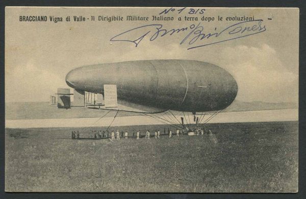 1912/13, due cartoline nuove: una Battaglione Specialisti del Genio e firma al recto del Ten. di Vascello Bruno Brivonesi  - Asta Filatelia e Storia Postale - Associazione Nazionale - Case d'Asta italiane