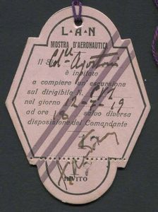 1919, Taliedo (Milano), Mostra di Aeronautica della L.A.N. (Lega Aerea Nazionale)  - Asta Filatelia e Storia Postale - Associazione Nazionale - Case d'Asta italiane