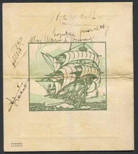 1927, Venezia, Coppa Schneider, men� della Colazione in onore dei partecipanti alla Coppa Schneider,  - Asta Filatelia e Storia Postale - Associazione Nazionale - Case d'Asta italiane