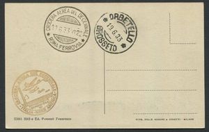 1933, Crociera Aerea del Decennale, tre cartoline:  - Asta Filatelia e Storia Postale - Associazione Nazionale - Case d'Asta italiane