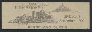 1909, Brescia, I Circuito Aereo Internazionale, due cartoline:  - Asta Filatelia e Storia Postale - Associazione Nazionale - Case d'Asta italiane
