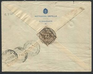 1930, Beni Ulid (Tripolitania), raccomandata per Roma del 9.8.1930.  - Asta Filatelia e Storia Postale - Associazione Nazionale - Case d'Asta italiane