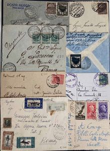 1911/1942, Colonie Italiane, raccolta di 135 buste o lettere, 102 cartoline, 3 telegrammi, 6 ricevute vaglia e 4 frammenti.  - Asta Filatelia e Storia Postale - Associazione Nazionale - Case d'Asta italiane