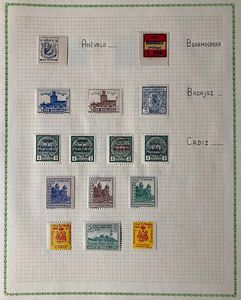 1936/37, Spagna, collezione di 195 vignette.  - Asta Filatelia e Storia Postale - Associazione Nazionale - Case d'Asta italiane