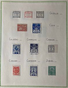 1936/37, Spagna, collezione di 195 vignette.  - Asta Filatelia e Storia Postale - Associazione Nazionale - Case d'Asta italiane