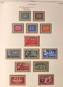 1854/1979, Svizzera, avanzata collezione nuova dal 1909.  - Asta Filatelia e Storia Postale - Associazione Nazionale - Case d'Asta italiane