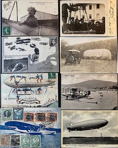 1905/1941, Posta Aerea. bella raccolta di oltre 60 cartoline italiane e francesi.  - Asta Filatelia e Storia Postale - Associazione Nazionale - Case d'Asta italiane