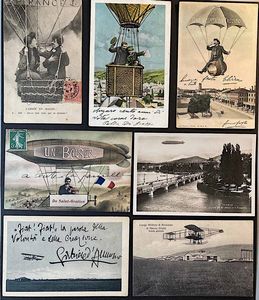 1905/1941, Posta Aerea. bella raccolta di oltre 60 cartoline italiane e francesi.  - Asta Filatelia e Storia Postale - Associazione Nazionale - Case d'Asta italiane