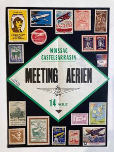 1900/1940, Erinnofilia, oltre 180 vignette a tema aeronautico  - Asta Filatelia e Storia Postale - Associazione Nazionale - Case d'Asta italiane