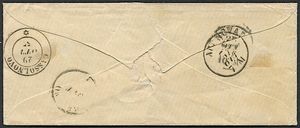 1857, lettera da Belgirate (Verbano) per Cassolnovo  (PV) del 25 giugno 1857, indirizzata ad Alessandro Manzoni  - Asta Filatelia e Storia Postale - Associazione Nazionale - Case d'Asta italiane