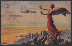 1910/1941, Quattro bellissime cartoline a soggetto aviatorio  - Asta Filatelia e Storia Postale - Associazione Nazionale - Case d'Asta italiane