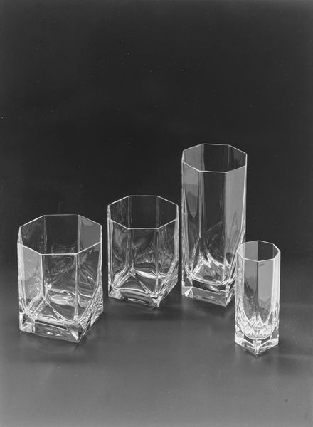 Aldo Ballo : Bicchieri Prisma, produzione A. Di Cambio, designer Sergio Asti  - Asta Fotografia  - Associazione Nazionale - Case d'Asta italiane