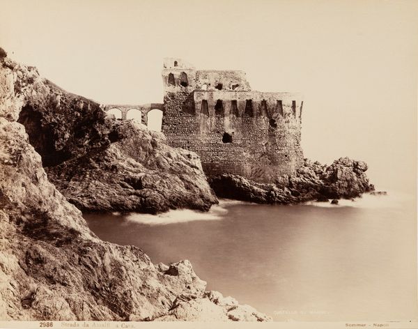 GIORGIO SOMMER : Strada da Amalfi a Cava, Castello di Maiori  - Asta Fotografia  - Associazione Nazionale - Case d'Asta italiane