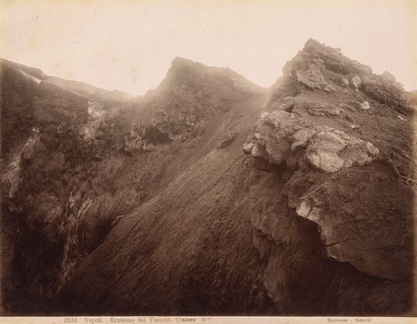 GIORGIO SOMMER : Napoli, Eruzione del Vesuvio, cratere  - Asta Fotografia  - Associazione Nazionale - Case d'Asta italiane