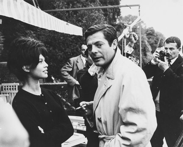 Anonimo : Brigitte Bardot e Marcello Mastroianni in Vita privata  - Asta Fotografia  - Associazione Nazionale - Case d'Asta italiane