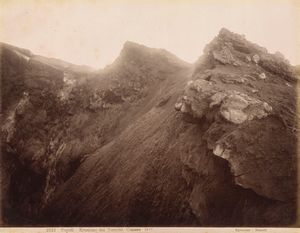 GIORGIO SOMMER : Vesuvio Cratere  - Asta Fotografia  - Associazione Nazionale - Case d'Asta italiane