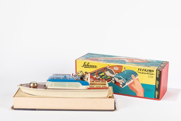 Schuco : Barca Elektro Nautico 5550  - Asta Giocattoli - Associazione Nazionale - Case d'Asta italiane