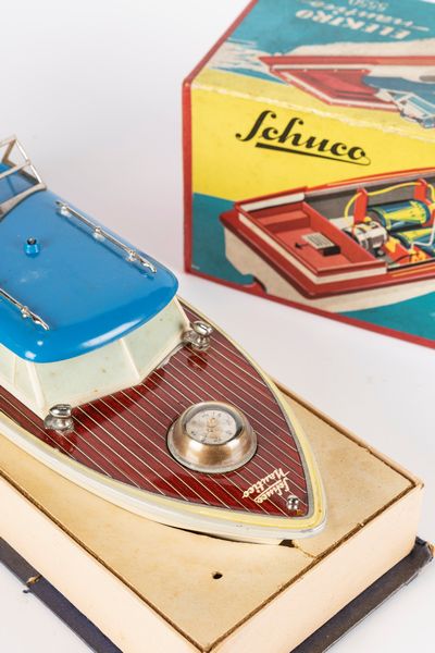 Schuco : Barca Elektro Nautico 5550  - Asta Giocattoli - Associazione Nazionale - Case d'Asta italiane