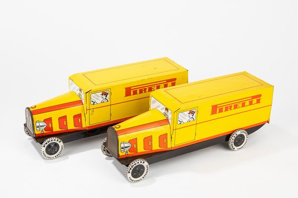 Eli : 2 Camion Pirelli Superflex  - Asta Giocattoli - Associazione Nazionale - Case d'Asta italiane