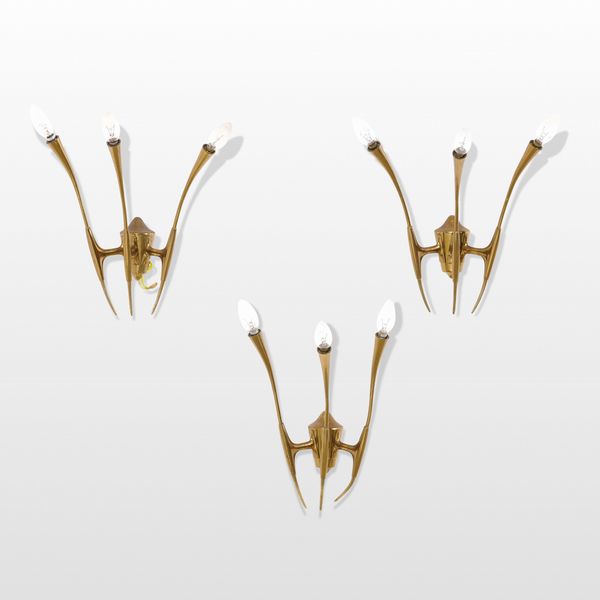 OSCAR TORLASCO : Tre lampade a parete  - Asta Design Lab - Associazione Nazionale - Case d'Asta italiane