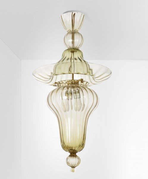 Venini - Murano : Lampada a sospensione mod. Doge  - Asta Design Lab - Associazione Nazionale - Case d'Asta italiane