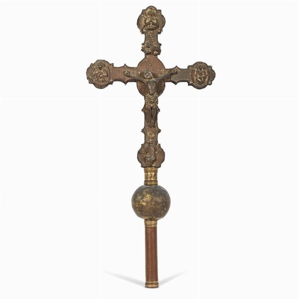 CROCE ASTILE, ITALIA SETTENTRIONALE, SECOLO XV  - Asta Mobili, oggetti d'arte e sculture da collezioni private  - Associazione Nazionale - Case d'Asta italiane