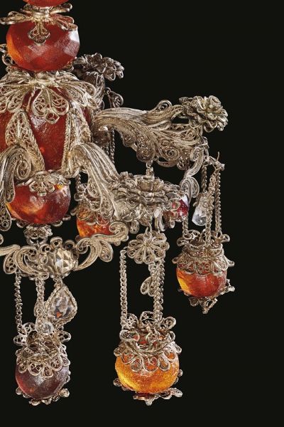 COPPIA DI LAMPADARIETTI, PALERMO, SECOLO XVII-XVIII  - Asta Mobili, oggetti d'arte e sculture da collezioni private  - Associazione Nazionale - Case d'Asta italiane