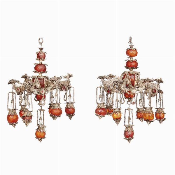 COPPIA DI LAMPADARIETTI, PALERMO, SECOLO XVII-XVIII  - Asta Mobili, oggetti d'arte e sculture da collezioni private  - Associazione Nazionale - Case d'Asta italiane