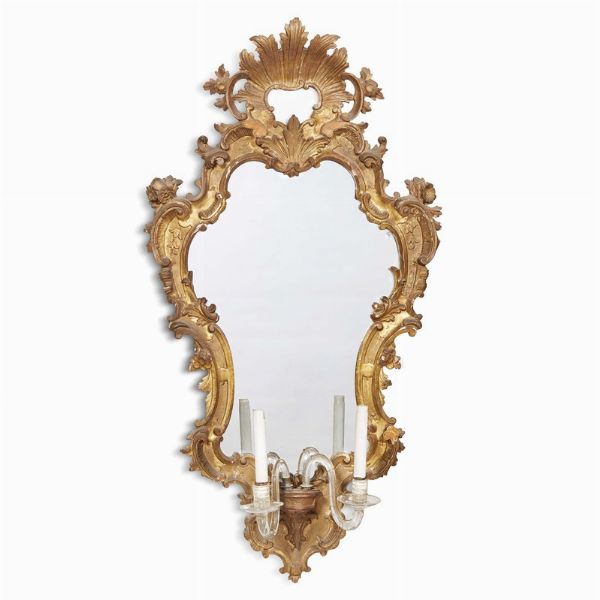 COPPIA DI SPECCHERE, VENETO,   MET   SECOLO XVIII  - Asta Mobili, oggetti d'arte e sculture da collezioni private  - Associazione Nazionale - Case d'Asta italiane