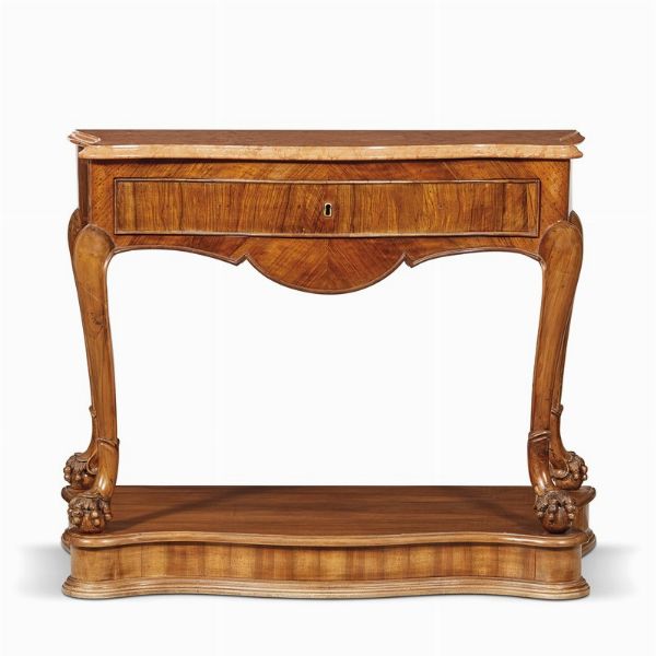 COPPIA DI CONSOLES, NAPOLI, SECONDA MET  À   SECOLO XVIII  - Asta Mobili, oggetti d'arte e sculture da collezioni private  - Associazione Nazionale - Case d'Asta italiane