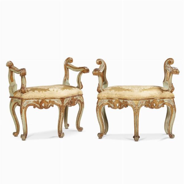 QUATTRO PANCHETTI, ROMA, SECOLO XVIII  - Asta Mobili, oggetti d'arte e sculture da collezioni private  - Associazione Nazionale - Case d'Asta italiane