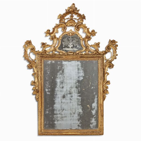 SPECCHIERA, VENEZIA, METÀ SECOLO XVIII  - Asta Mobili, oggetti d'arte e sculture da collezioni private  - Associazione Nazionale - Case d'Asta italiane