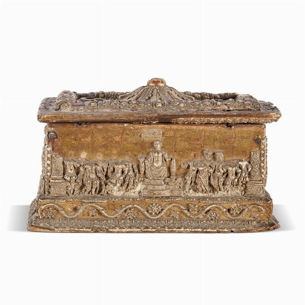 COFANETTO, BOTTEGA DEI TRIONFI ROMANI, ITALIA SETTENTRIONALE, SECOLO XVI  - Asta Mobili, oggetti d'arte e sculture da collezioni private  - Associazione Nazionale - Case d'Asta italiane