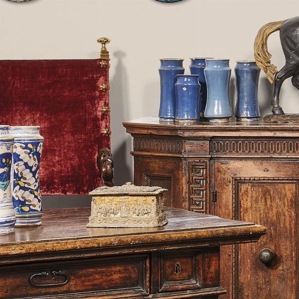 COFANETTO, BOTTEGA DEI TRIONFI ROMANI, ITALIA SETTENTRIONALE, SECOLO XVI  - Asta Mobili, oggetti d'arte e sculture da collezioni private  - Associazione Nazionale - Case d'Asta italiane