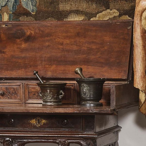 MORTAIO CON PESTELLO, FIRENZE, SECOLO XVII  - Asta Mobili, oggetti d'arte e sculture da collezioni private  - Associazione Nazionale - Case d'Asta italiane