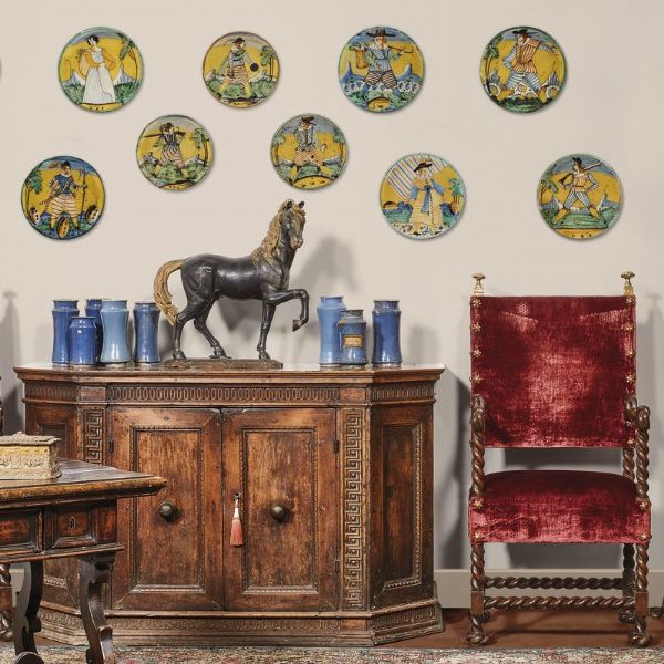 PIATTO, MONTELUPO, 1650 CIRCA  - Asta Mobili, oggetti d'arte e sculture da collezioni private  - Associazione Nazionale - Case d'Asta italiane