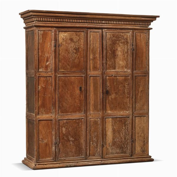 GRANDE ARMADIO, TOSCANA, SECOLO XVI  - Asta Mobili, oggetti d'arte e sculture da collezioni private  - Associazione Nazionale - Case d'Asta italiane