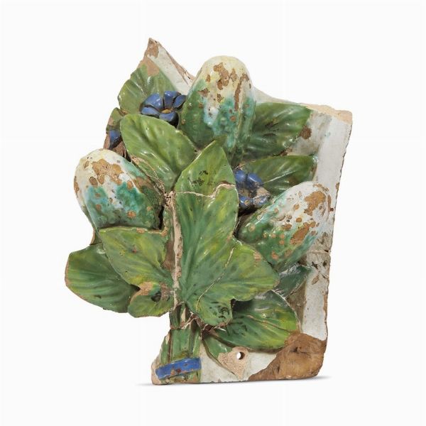 FRAMMENTO, FIRENZE, BOTTEGA ROBBIANA, PRIMA METÀ SECOLO XVI  - Asta Mobili, oggetti d'arte e sculture da collezioni private  - Associazione Nazionale - Case d'Asta italiane