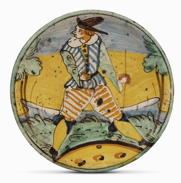 PIATTO, MONTELUPO, 1620-1640 CIRCA  - Asta Mobili, oggetti d'arte e sculture da collezioni private  - Associazione Nazionale - Case d'Asta italiane