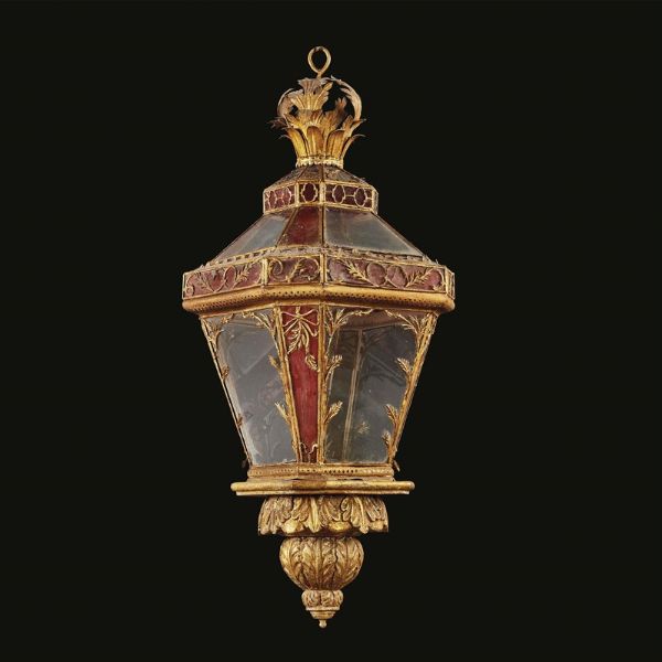 COPPIA DI LANTERNE, ITALIA MERIDIONALE, FINE SECOLO XVIII  - Asta Mobili, oggetti d'arte e sculture da collezioni private  - Associazione Nazionale - Case d'Asta italiane