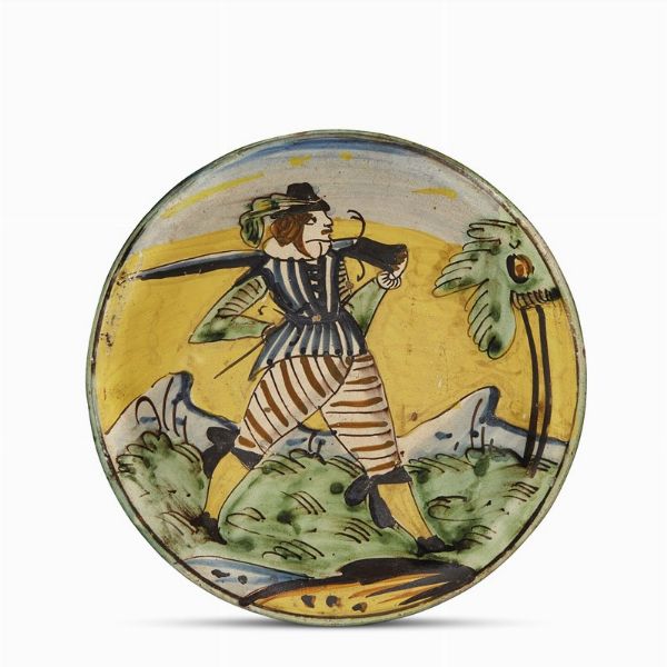 PIATTO, MONTELUPO, 1650 CIRCA  - Asta Mobili, oggetti d'arte e sculture da collezioni private  - Associazione Nazionale - Case d'Asta italiane