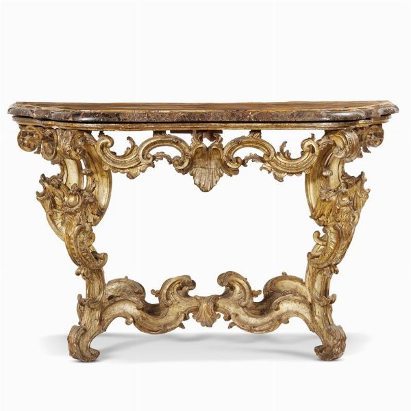 CONSOLE, ITALIA CENTRALE, SECOLO XVIII  - Asta Mobili, oggetti d'arte e sculture da collezioni private  - Associazione Nazionale - Case d'Asta italiane