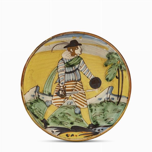 PIATTO, MONTELUPO, 1650 CIRCA  - Asta Mobili, oggetti d'arte e sculture da collezioni private  - Associazione Nazionale - Case d'Asta italiane