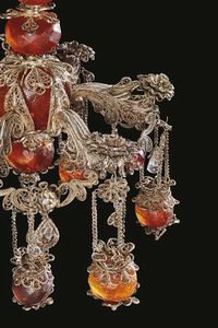 COPPIA DI LAMPADARIETTI, PALERMO, SECOLO XVII-XVIII  - Asta Mobili, oggetti d'arte e sculture da collezioni private  - Associazione Nazionale - Case d'Asta italiane