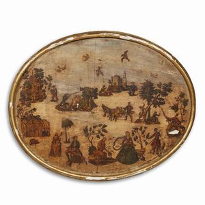 QUATTRO PANNELLI, VENEZIA, SECOLO XVIII  - Asta Mobili, oggetti d'arte e sculture da collezioni private  - Associazione Nazionale - Case d'Asta italiane