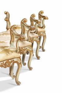 QUATTRO PANCHETTI, ROMA, SECOLO XVIII  - Asta Mobili, oggetti d'arte e sculture da collezioni private  - Associazione Nazionale - Case d'Asta italiane