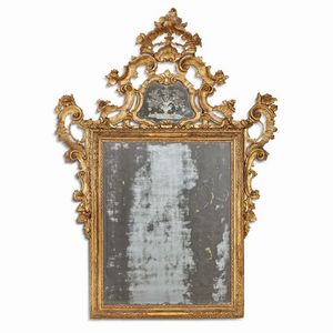 SPECCHIERA, VENEZIA, METÀ SECOLO XVIII  - Asta Mobili, oggetti d'arte e sculture da collezioni private  - Associazione Nazionale - Case d'Asta italiane