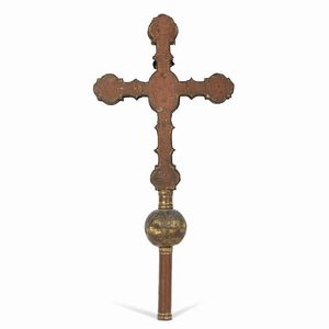 CROCE ASTILE, ITALIA SETTENTRIONALE, SECOLO XV  - Asta Mobili, oggetti d'arte e sculture da collezioni private  - Associazione Nazionale - Case d'Asta italiane